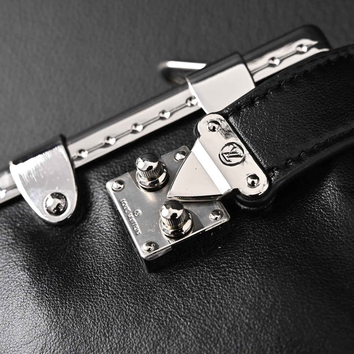 Louis Vuitton Soft Trunk Monogram Black Leather Crossbody Bag