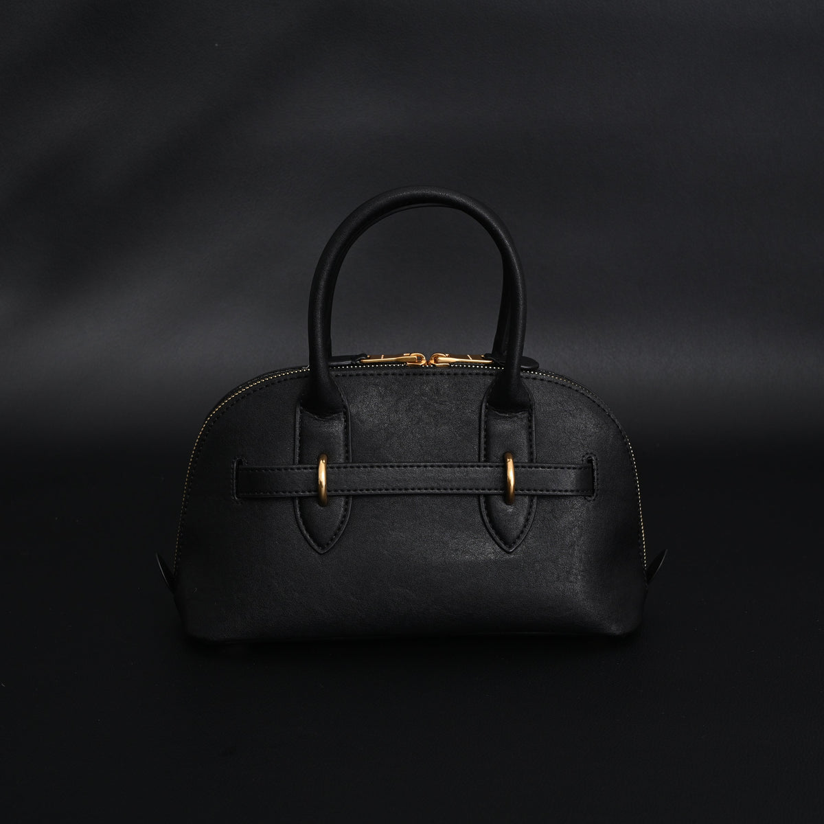 Miu Miu Black Leather Satchel Bag – Medium Structured Tote